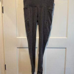 Athleta Herringbone Sly Drifter Leggings with Zipper Pockets